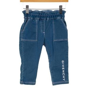 👖SIZE 18 mos GIVENCHY RUNCHED WAIST JEANS